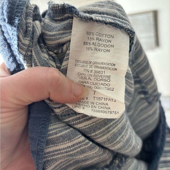 Jolt womens small juniors 7 striped beach pants wide leg small - Picture 4 of 4